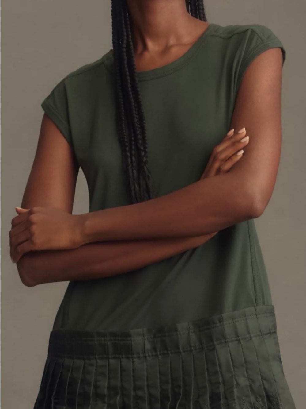 Daily Practice by Anthropologie Solid Set Mini Dress Sz L NWT - Picture 5 of 5